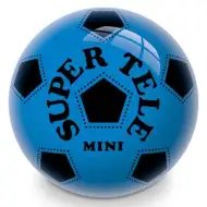 Blauer Gummiball mit Fußballmuster 14cm - Mondo Toys
