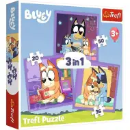Bluey 3-in-1 20-36-50 Teile Puzzle – Trefl