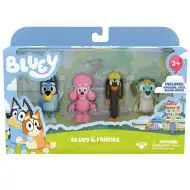 Bluey: Bluey und Freunde 4-teiliges Spielfigurenset
