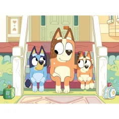 Bluey Hunde auf der Treppe 2-in-1 48-tlg. Eco Mini Puzzle und Malvorlage 35x25cm – Lisciani Bild 2