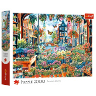 Blumenladen in Amsterdam Premium-Qualität 2000-teiliges Puzzle – Trefl