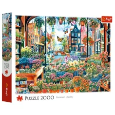 Blumenladen in Amsterdam Premium-Qualität 2000-teiliges Puzzle – Trefl