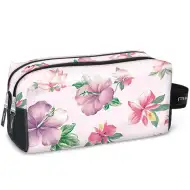 Botanical Mallow Reißverschluss-Kosmetiktasche 25x13x13cm