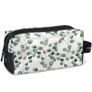 Botanisches Blatt Reißverschluss-Kosmetiktasche 25 x 13 x 13 cm