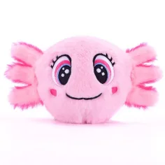 Bouncibles: Hüpfender Plüschball - Bubbles, der rosa Axolotl