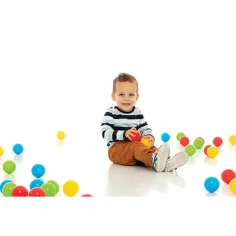 Bunte Bälle im Netz 100 Stück - D-Toys Bild 2
