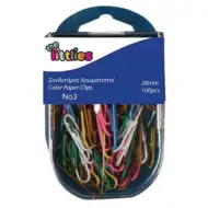 Bunte Büroklammern Set 100 Stück 28mm