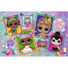 Bunte L.O.L Puppen 70-teiliges Glitzerpuzzle - Trefl Bild 2