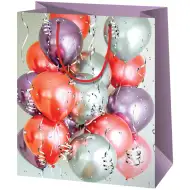 Bunte Luftballons mittelgroße Geschenktasche 18x10x23cm
