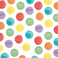 Bunte gepunktete Papierserviette – 2-lagig, 33x33 cm, 20er-Set