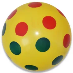 Bunter Gummiball mit Punkten in verschiedenen Ausführungen, 22 cm Bild 4