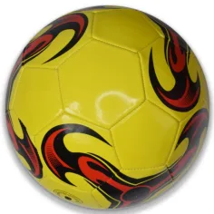Bunter Kunstleder-Fußball mit verschiedenen Mustern, 22 cm Bild 3