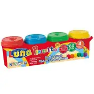 Buntes Knetset mit 4 Dosen à 60g