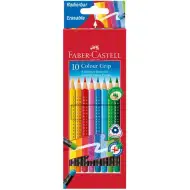 Buntstifte 10er-Set mit Radiergummi-Ende - Faber-Castell
