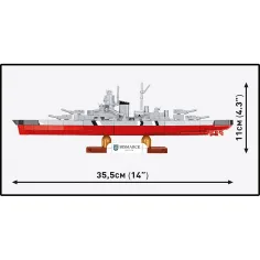 COBI: Schlachtschiff Bismarck aus dem Zweiten Weltkrieg – Bauset (4854) Bild 4