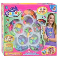 Candy PopBead: 105-tlg. Schmuckset mit bunten Perlen, Ringen und Zubehörteilen