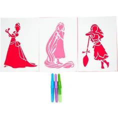 Canenco: Disney Prinzessinnen Malset mit Sprühstift, im A4-Umschlag Bild 2