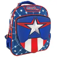 Captain America 3D-Muster Kindergartenrucksack 27x10x31cm