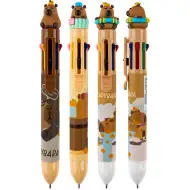 Capybara 8-farbiger Kugelschreiber, verschiedene Ausführungen, 1 Stück, 0,5 mm