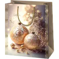 Cardex: Geschenkbeutel mit goldenen Verzierungen, mittlere Größe, 17x10x23 cm