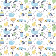 Cardex: Geschenkpapier mit Baby-Motiv 100x70 cm