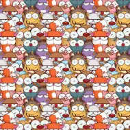 Cardex: Geschenkpapier mit Cartoon-Tierchen 100x70 cm