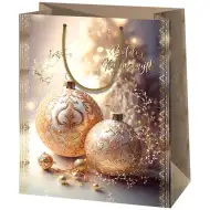Cardex: Goldene Verzierungen, Geschenktasche in Normalgröße 11x6x14 cm
