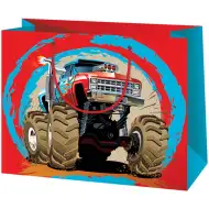 Cardex: Monster Truck Auto große Geschenktasche 26,7x13,7x33 cm