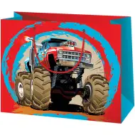 Cardex: Monster Truck Auto mittelgroße Geschenktasche 17,8x10x23 cm