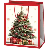 Cardex: Weihnachtsbaum mit Geschenken, riesengroße Geschenktasche 33x15x44 cm