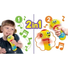Carotina Baby: Interaktives Mikrofon mit Licht und Sound – Lisciani Bild 2