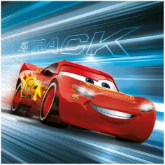 Cars – Packung mit 20 Stück, 2-lagige Papierservietten, 33 x 33 cm