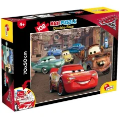 Cars 2-in-1-Puzzle und Ausmalbuch mit 108 Teilen, 70 x 50 cm – Lisciani Bild 2
