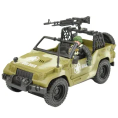 Combat Force 9: Militärischer Geländewagen mit Soldat und Waffen 22cm Bild 2