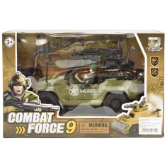 Combat Force 9: Militärischer Geländewagen mit Soldat und Waffen 22cm Bild 6