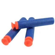 Cool Soft Bullet Gun: Kleine Schaumstoffpistole mit Patronen in roter Farbe, 14 cm Bild 3