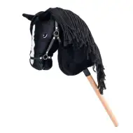 Cortez Premium Schwarzes Steckenpferd Hobby Horse - Woodyland