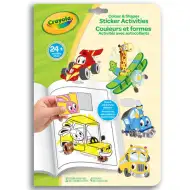 Crayola Mini Kids: Fahrzeuge 32-seitiges Malbuch mit Aufklebern