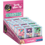 Crazy Chic: Lippenbalsam in einem Aufbewahrungsbehälter mit Tiermotiv, in verschiedenen Varianten, 1 Stück - Clementoni