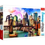 Crazy City: Katzen in New York 1000-teilige Puzzle - Trefl
