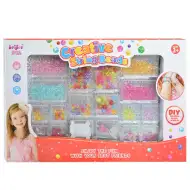 Creative StringBeads: Schmuckherstellungs-Set mit über 200 transparenten bunten Perlen