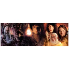Der Herr der Ringe: Zwischen Feuer und Dunkelheit 1000-teilige Panorama-Puzzle mit Poster - Clementoni Bild 2