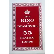 Der König der Karo-Rommé-Karten 55 Blatt - Kreuz