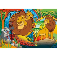 Der König der Löwen 2-in-1 Eco Maxi Puzzle mit 24 Teilen und Ausmalbild, 70x50 cm – Lisciani Bild 2
