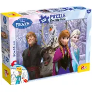 Die Eiskönigin – Die Kraft der Freundschaft 2-in-1 Puzzle mit 108 Teilen und Malbuch 50x35cm – Lisciani