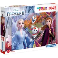 Die Eiskönigin 2 Anna und Elsa Prinzessinnen 104-teiliges Maxi Puzzle - Clementoni