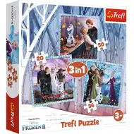 Die Eiskönigin 2: Magische Geschichte 3-in-1 Puzzle - Trefl