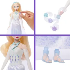 Die Eiskönigin: Eiskristall-Überraschung – Elsa Puppe – Mattel Bild 3