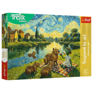 Die Treflik-Familie: Capybara-Fütterung, 100-teiliges Puzzle – Trefl