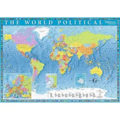 Die politische Weltkarte 2000-teilige Puzzle - Trefl Bild 2
